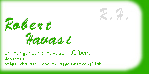 robert havasi business card